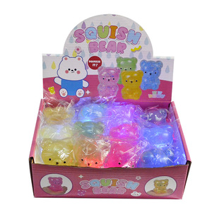 Factory Wholesale New Bear Animal Decompression Pinch Soft Rubber <b>Squeeze</b> Vent <b>Ball</b> Luminous Toy Squishy Toys DMG - Product Image 1