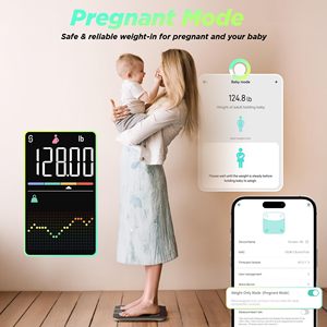 Báscula Digital Inteligente para Grasa Corporal con Pantalla LED Grande, 4 Electrodos, Control por Bluetooth, Báscula de Baño Electrónica con Modo de Aplicación - Product Image 2