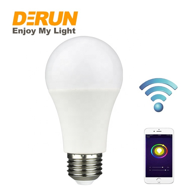 A60 9W WiFi Smart Light Bulb E27 LED RGB Lamp Work with Alexa Google Home Tuya Smart Life APP Dimmable RGB+White Bulb