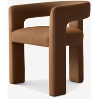 Chaise de salle à manger, de loisirs et de coiffeuse, au design nordique simple, mignonne et de forme spéciale, pour la maison, l'appartement, la chambre et le salon.