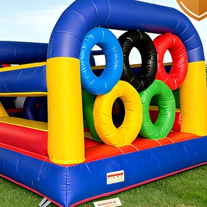 Pista de Obstáculos Inflable con Logotipo Personalizado, Juego Completo de Obstáculos, OEM Comercial, Carrera de Obstáculos, Garantía de 3 Años, Fácil Instalación para Deportes Escolares - Product Image 6