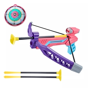 Ensemble d'arbalètes pour enfants avec cible, lance-fléchettes à ventouse <span class=keywords><strong>rose</strong></span> pour filles, jeu de tir à l'arc sûr pour l'intérieur et l'extérieur - Product Image 5