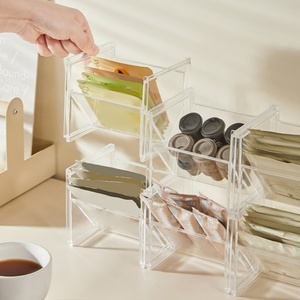 Modern Creative Plastic Kitchen Storage Organizer Eco-Friendly Container Drawers 5kg <b>Tea</b> Bag Holder Condiment Organizer for Food - Product Image 3