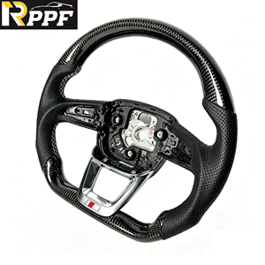 Volant en fibre de carbone professionnel à <span class=keywords><strong>prix</strong></span> réduit Rppf, en promotion, pour <span class=keywords><strong>Audi</strong></span> A4 Q3 Q5 Q7 Q8 <span class=keywords><strong>RSQ7</strong></span> RSQ8 SQ8 SQ7 SQ5 S7 RS6 - Product Image 3