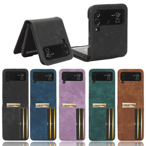 Protection de l'appareil photo étui en cuir PU porte-carte étui portefeuille pour Samsung <span class=keywords><strong>Z</strong></span> <span class=keywords><strong>Flip</strong></span> 7 6 5 4 <span class=keywords><strong>3</strong></span> étui de téléphone portable <span class=keywords><strong>coque</strong></span> de couverture - Product Image 2