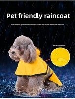 Imperméable en polyester avec bande réfléchissante pour grands chiens (Golden Retrievers) et petits chiens (Corgis) toutes saisons