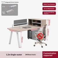 BGZ-213X Poste de travail de bureau combiné pour 24 personnes, cabine de bureau double ou triple, minimaliste, moderne, avec rangement mobile