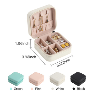 Scatola Portagioie da Viaggio in Pelle PU Personalizzabile con Logo, Organizer per Anelli, Bracciali, Orecchini, Regalo di Nozze - Product Image 2