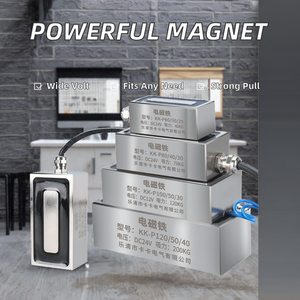 12V 24V DC giữ Loại Tùy chỉnh mạnh mẽ hình chữ nhật nâng nam châm điện 4kg Tải công suất 40N thu hút lực lượng Trung Quốc - Product Image 1