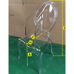 Kursi kristal transparan Modern <span class=keywords><strong>2025</strong></span> untuk pernikahan akrilik bulat belakang Hotel jamuan rumah furnitur-pabrik grosir - Product Image 6