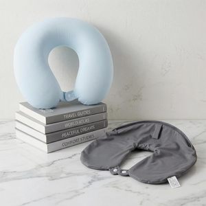 360 °   Oreiller en mousse à mémoire de forme en U, ergonomique pour le cou, portable, idéal pour les longues sessions assises ou les voyages, prévient l'inclinaison de la tête vers l'avant - Product Image 2