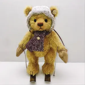 Cena di alta qualità carino orsacchiotto roba peluche sci orsacchiotto personalizzato da collezione peluche orsacchiotto gigante