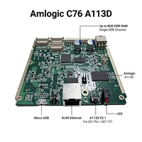 Nouvelle carte de contrôle de bureau Amlogic C76 A113D pour S21 Pro/T21 avec processeur AMD, canal DDR simple jusqu'à 8 Go de RAM