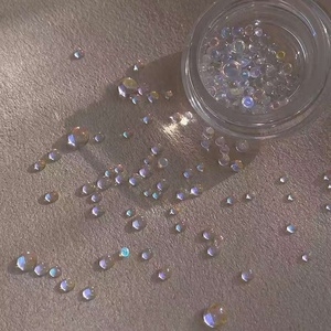 Escamas Transparentes Aurora Putone, Material para Decoración de Uñas, Escamas de Sirena 3D Coloridas en Forma de Media Luna, Tono Wutong - Product Image 1