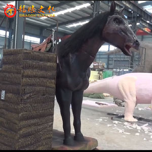 Estatua de caballo de montar hecho a mano, animal animatrónico, robot para zoológico, <span class=keywords><strong>2022</strong></span> - Product Image 3