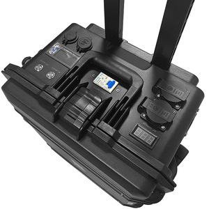 Station d'alimentation portable 150Ah 3000W 25.6V Batterie lithium-ion avec chariot pour utilisation en extérieur et en intérieur - Product Image 4