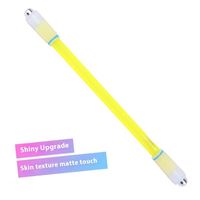Stylo en plastique lumineux à LED avec fidget spinner, outil d'écriture anti-stress, convivial pour les débutants, idéal pour les cadeaux de fête