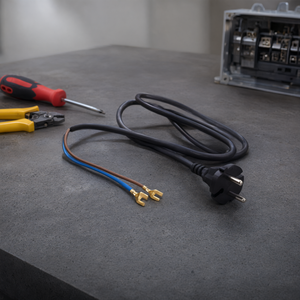 Power Cord with <b>Plug</b> Electrical Cable Assembly for Home Appliances <b>Heaters</b> Custom Length OEM Supply - Product Image 3