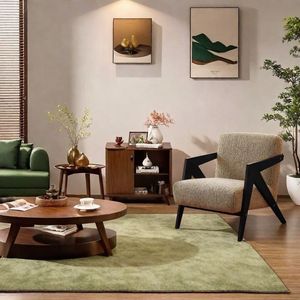 Sillón <span class=keywords><strong>Reclinable</strong></span> de Madera Sólida Estilo Nórdico Moderno 2025, Sillón de Alta Calidad para Sala de Estar y Dormitorio a Precio Accesible - Product Image 3