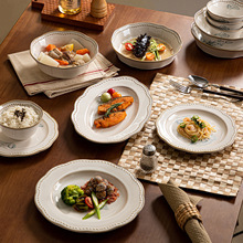 Factory Direct China Durable Ceramic Stoneware Dinnerware <b>Sets</b> Elegant Europe/North America Style Florals Pattern Reusable - Product Image 3