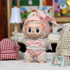 Ropa para Muñeca Labubu, Conjunto a Cuadros Verde para Niñas de 8 a 13 Años - Product Image 3