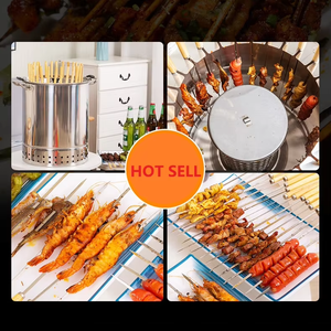 Portable Stainless Steel Fire Pit Smokeless BBQ <b>Large</b> <b>Garden</b> Frame for Camping and Baking Use - Product Image 4