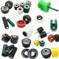 Rouleaux en caoutchouc de silicone PU de haute qualité pour la fabrication de convoyeurs, rouleaux en caoutchouc personnalisés pour l'usine