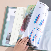 Boîte de classement A4 en PP avec logo personnalisé, pochettes intérieures transparentes épaisses et durables, multi-pages, prix usine, présentoir de documents