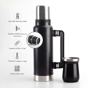 Vente chaude Yerba Mate Thé Gourde Ensemble 8oz Yerba Mate Tasse <span class=keywords><strong>avec</strong></span> Couvercle De Fermeture Bouteille Thermos En Bois Bombilla <span class=keywords><strong>Paille</strong></span> mate tasse - Product Image 2