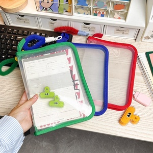 2025 thiết kế mới A4 tập tin trong suốt thư mục văn phòng trường PVC tài liệu Túi Dây Kéo Túi pouch máy tính xách tay bút chủ thư mục - Product Image 6