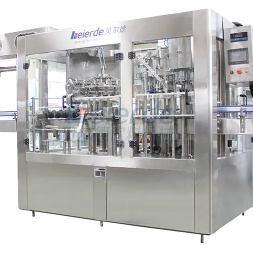 Automatic Small Carbonated soft drink water filling machine bottling plant production line