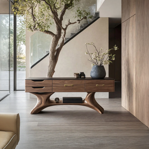 2026 Factory Farmhouse Wooden <strong>Console</strong> <strong>Table</strong> <strong>for</strong> Bedroom RusticFurniture Decor - Product Image 1