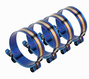 Có Thể Điều Chỉnh Thép Không Gỉ T-Bolt Ống Kẹp Bị Cháy Titan Màu Xanh Ống Sửa Chữa Clip Kit Cho Kết Nối Ứng Dụng - Product Image 2