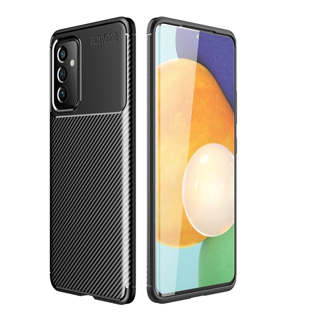 Mobile Phone Case Carbon Fiber TPU Silicone Case Cover for Samsung Galaxy A82 5G S21 Ultra A02 A12 A51 A71
