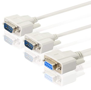 DB9 9 broches 1 femelle <span class=keywords><strong>Ale</strong></span> à 2 mâle Rs232 adaptateur répartiteur série câble droit - Product Image 5