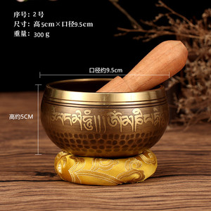 Venta al por mayor Nepal hecho a mano Buda cuenco para cantar Yoga meditación tibetano cuenco para cantar - Product Image 4
