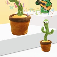 Offre Spéciale : Jouet en Peluche Cactus Électronique Dansant pour Bébés, Apaise les Enfants avec Chansons, Danses, Apprentissage et Fonction de Répétition