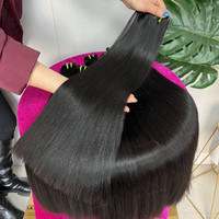 Usexyhair Échantillon Gratuit de Mèches de Cheveux Naturels Bruts de Vison Vierge Brésiliennes, Cheveux Bruts en Vrac, Mèches de Cheveux Humains Remy Vierges Indiens à Cuticules Alignées
