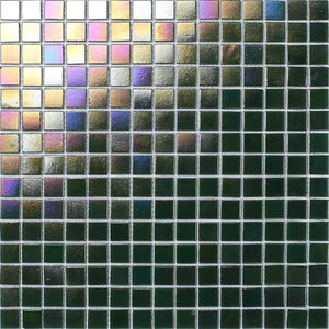 Chine Fourniture 20*20 Gradient Noir Verre Mosaïque Peel Stick Style Chinois Appartement Carreaux Muraux 4mm D'épaisseur pour Piscine Conception Graphique - Product Image 4