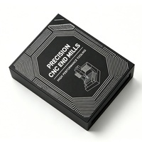 Boîtes d'emballage de luxe personnalisées en papier, design simple, avec couvercle et base découpés CNC de précision, avec logo