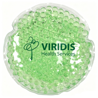Compresse de gel ronde personnalisable avec logo, réutilisable, pour soulagement de la douleur et thérapie physique, avec billes de gel chaud/froid