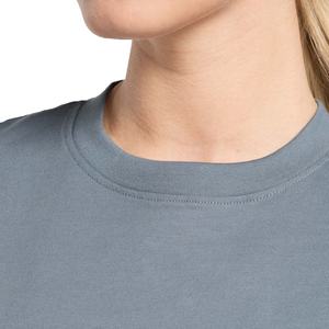 T-shirt pour femme en coton pur personnalisable à manches courtes pour l'été, coupe ajustée et ample - Product Image 3