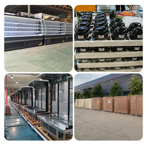 Réfrigérateur commercial multi-portes vitrées avec étagères réglables et éclairage LED, vitrine ouverte verticale pour supermarché - Product Image 6