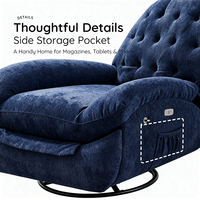 Meiqi Modernes Stahl-Lounge-Sofa für den Außenbereich mit 360° Drehfuß - Umweltfreundlich, Langlebig, Rostfrei & Essbereit