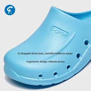 Zapatos Quirúrgicos ANNO, Zuecos para Cuarto Limpio, Pantuflas de Laboratorio, Punta Cerrada, Plataforma Antideslizante, Entresuela de EVA, Logotipo Personalizable, para Mujer - Product Image 4