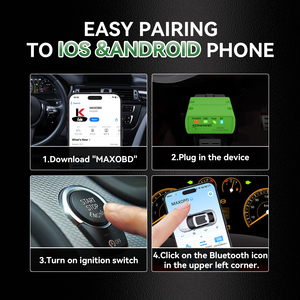 Konnwei kw902 đọc mã công cụ chẩn đoán OBD2 <span class=keywords><strong>Scanner</strong></span> cho 12V xe động cơ lỗi mã ELM327 Bluetooth 5.0 - Product Image 4