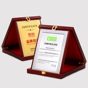 OEM tùy chỉnh in Trống Gỗ Laser giải thưởng bằng gỗ danh hiệu cá nhân bằng gỗ lá chắn giải thưởng Trophy - Product Image 1