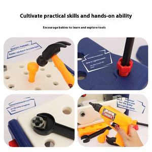 Juguete Educativo <span class=keywords><strong>de</strong></span> Taladro Eléctrico para Niños, <span class=keywords><strong>Caja</strong></span> <span class=keywords><strong>de</strong></span> <span class=keywords><strong>Herramientas</strong></span> <span class=keywords><strong>de</strong></span> Plástico para Reparaciones, Ensamblable y Desmontable, con Funciones para el Aprendizaje - Product Image 4