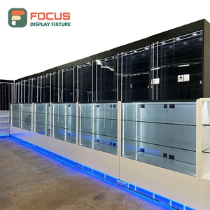 Vitrine à tabac de luxe avec panneau en verre, tiroir verrouillable, étagères multiples, vitrine à cigarettes - Product Image 6