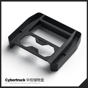 Organisateur de rangement pour console centrale avec porte-gobelet, compatible Tesla Cybertruck 2024-2026, accessoires intérieurs de type insert - Product Image 3